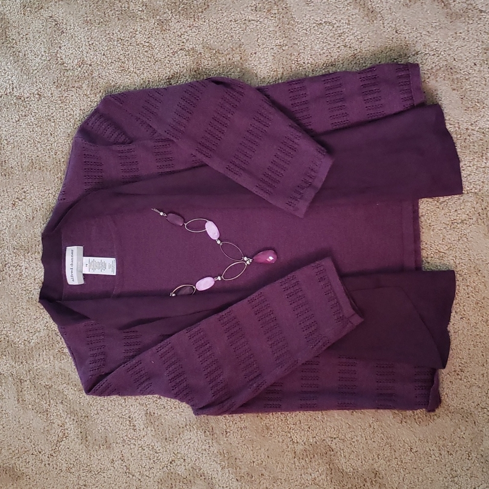 Alfred Dunner PS 2 Pc Purple Top & Slacks Set